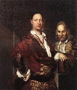 GHISLANDI, Vittore Portrait of Giovanni Secco Suardo and his Servant  fgh oil on canvas